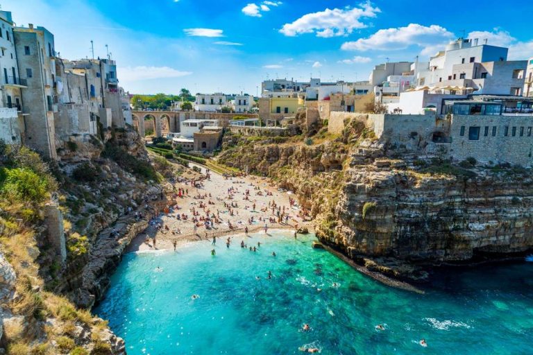lama monachile beach in polignano a mare