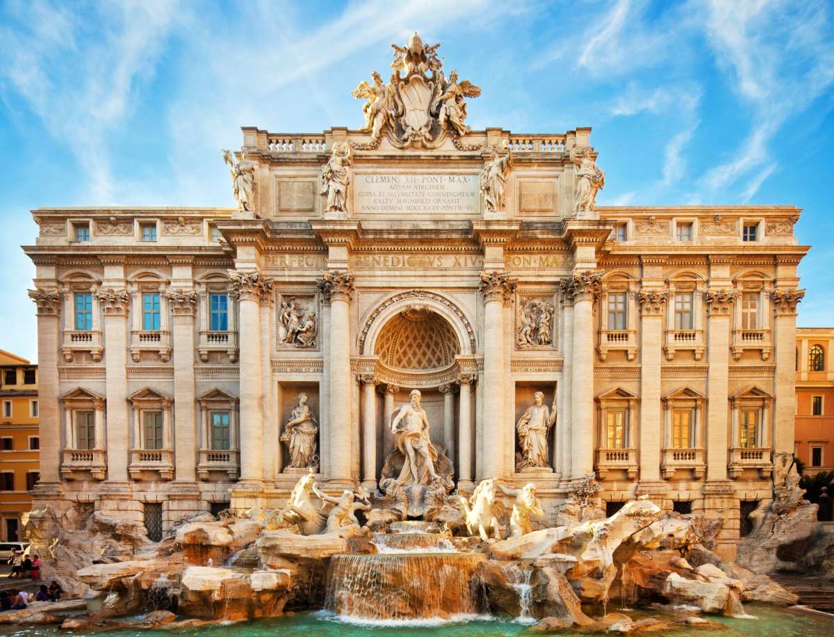 rome di trevi fountain 
