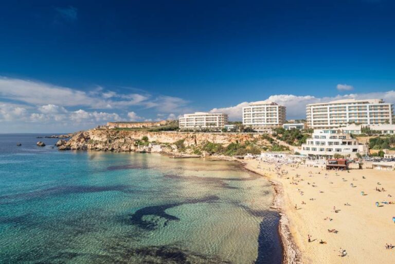 Golden Bay Beach, Rivera, Malta, iStock