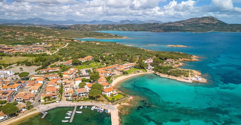 Aerial View of Porto San Paolo, Gulf of Olbia, Province of Sassari, Sardinia © Shutterstock