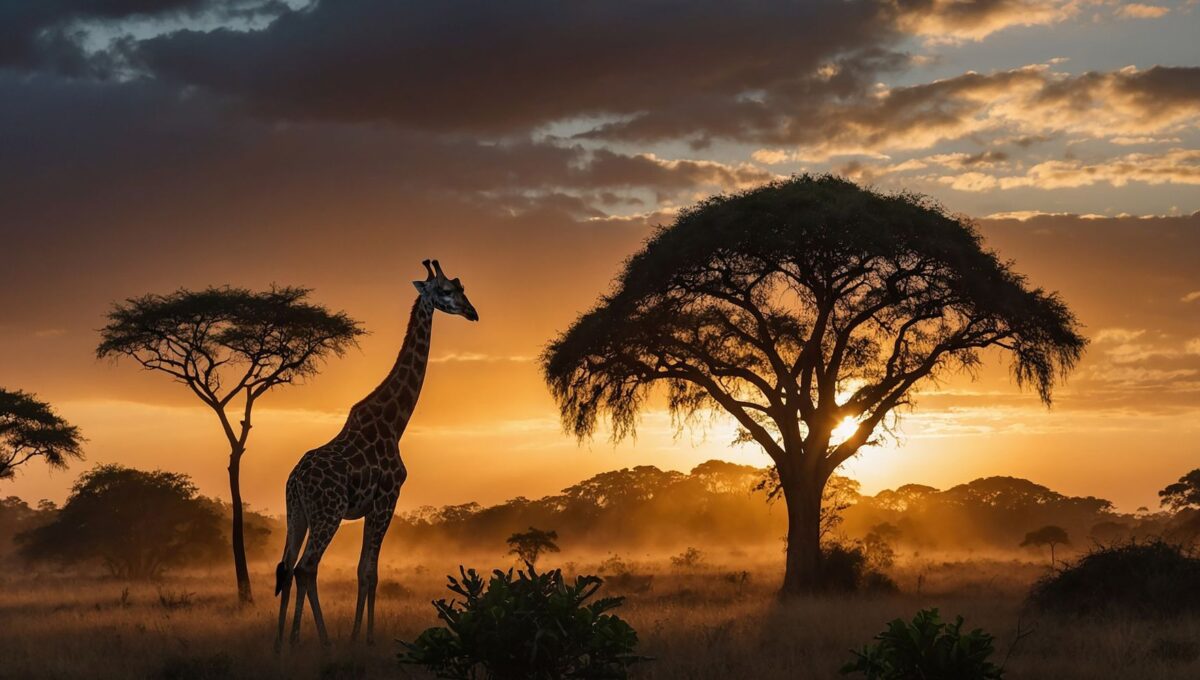 tanzania żyrafa safari