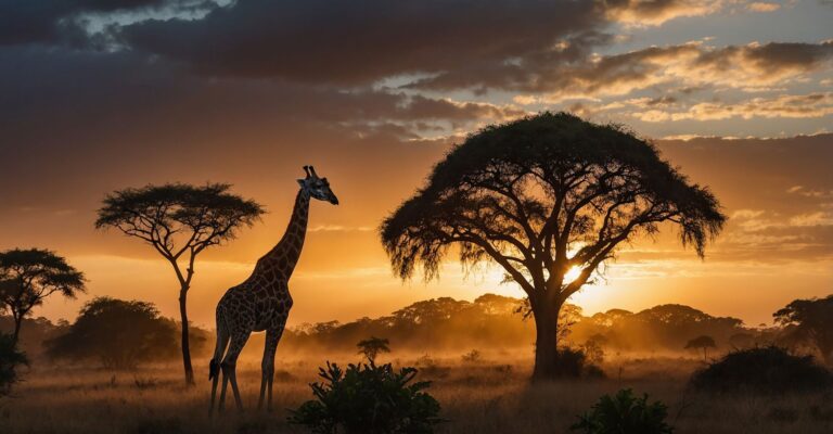 tanzania żyrafa safari