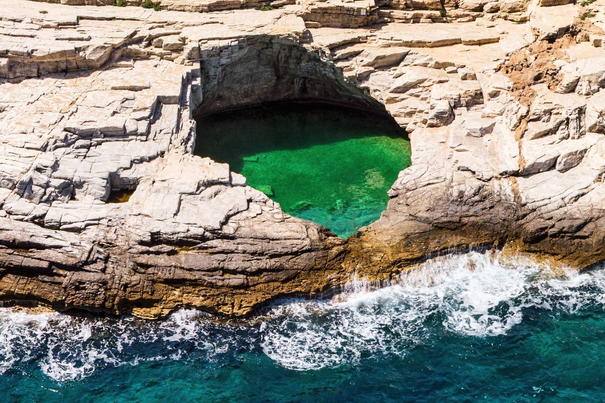 Laguna Giola na wyspie Thassos, Grecja © Shutterstock