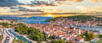 Trogir Skyline Aerial w pobliżu Split, Chorwacja © Shutterstock