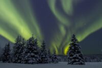 Zorza polarna w Fairbanks na Alasce © Shutterstock