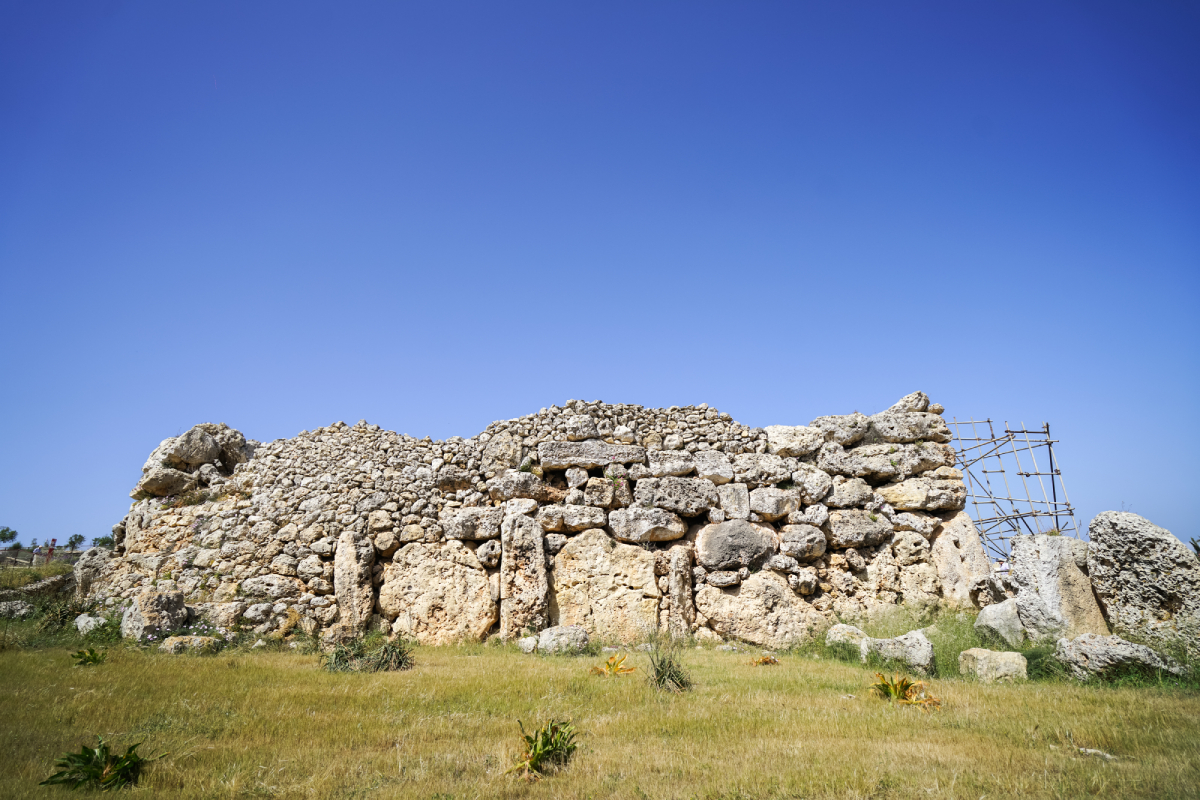 Megalityczna świątynia Ġgantija na Gozo, Malta – jedno z najstarszych wolno stojących zabytków świata wpisane na listę UNESCO.